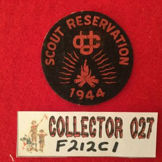 Boy Scout 1944 Union Council Scout Reservation Felt Patch