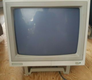 Rare Vintage Commodore Pc 75bm13 Monochrome Monitor.