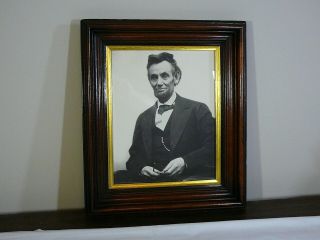 Vintage Framed Abraham Lincoln Photo Alexander Gardner