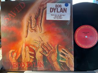 Bob Dylan Saved | 1980 1st Press | Vinyl=ex | Shrink/hype Cover=ex,