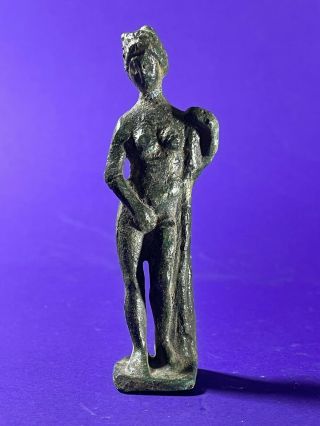 Rare Ancient Roman Period Bronze Statue Of Diana - Circa 200 - 400 Ad