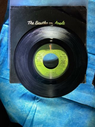 2 Vtg Beatles On Apple 45 