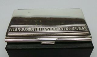 Authentic Vintage Tiffany & Co.  Sterling Silver “atlas” Business Card Case