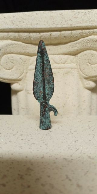 2,  000 Yr Old Ancient Roman Bronze Arrow Head,  Greek,  Persian,  Luristan