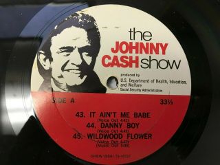 Rare.  Johnny Cash Show Produced By U.  S.  Dept Of Health,  Education & Welfare