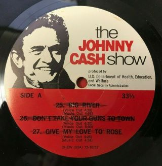 Rare Johnny Cash Show Produced By U.  S.  Dept Of Health,  Education & Welfare