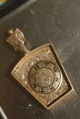 10k - Masonic,  Freemason,  Pendant Royal Arch Gold Vintage 5.  62grams