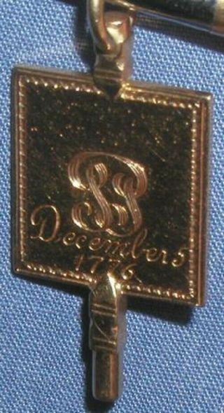 1932 Phi Beta Kappa 10k Gold Secret Society Pendant Fraternity Key / Michigan