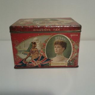 Ridgways Tea Tin,  Coronation King George V & Queen Mary,  1911,  Commonwealth