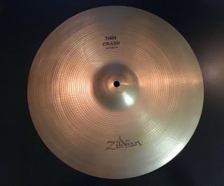 Vintage 1980’s Avedis Zildjian Thin Crash Cymbal 15 Inch 799 Grams No Cracks