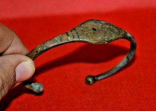 Extremely Rare Ancient Viking Bracelet Bronze Color Artifact Stunning Rare Type