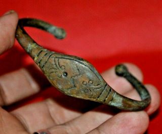 Extremely Rare Ancient Viking Bracelet Bronze Color Artifact Stunning Rare Type 2