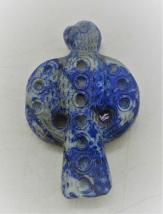 Rare Ancient Near Eastern Lapis Lazuli Bird Or Statuette Very Unusual