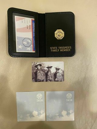 Nysp York State Police Trooper Wallet Courtesy Card Decal Pba