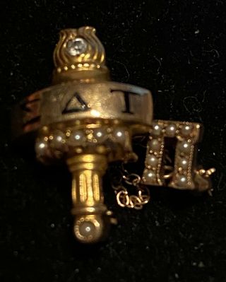 10k Gold Sigma Delta Tau Sorority Pin 1944