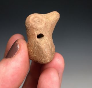 Pre - Columbian Terracotta Pottery Bird Whistle (FUNCTIONING) Pendant 3