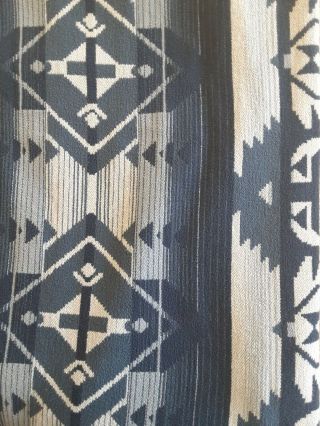 Queen Size Polo Ralph Lauren Southwest Aztec Cotton Blanket 90x90 Vintage 2