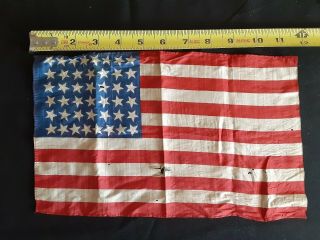 Antique 44 Star Flag Authentic rare Silk Flag 130,  years old 3