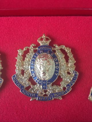 Mounted Police Centennial Badge Set NWMP RNWMP RCMP 1873 - 1973 3
