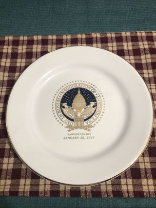 Trump And Pence 2017 Inauguration Day Glass Plate