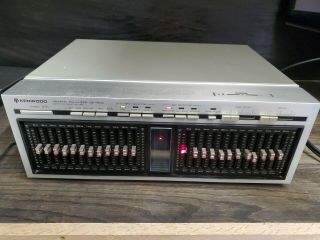 Vintage Kenwood Ge - 1000 12 - Band Graphic Equalizer With Time Delay,  Read