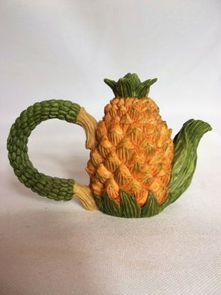 Adorable Collectible Hospitality Pineapple Ornamental 2 ¾” Teapot Figurine