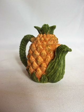 Adorable Collectible Hospitality Pineapple Ornamental 2 ¾” Teapot Figurine 2