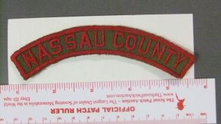 Boy Scout Nassau County Council Krs Ny Half Strip 5107ii