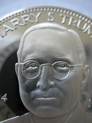 7/8 - Oz President Harry S.  Truman Freemason Masonic Coin Silver.  925,  Gold