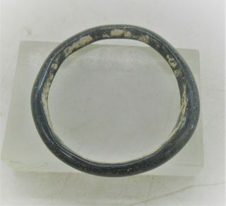 Ancient Roman Or Byzantine Black Glass Bracelet