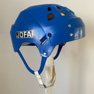 Jofa Hockey Helmet 23551 Gretzky Style Blue Cracked Classic Vintage