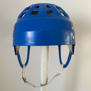 JOFA hockey helmet 23551 Gretzky style blue CRACKED classic vintage 2
