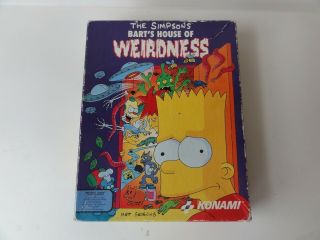 Simpsons Barts House Of Weirdness - Konami - Rare Pc Game