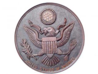 Vintage 20 " Carved Wood Great Seal Of The United States Eagle E Pluribus Unum