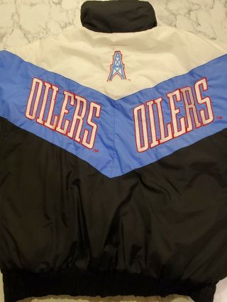 Vintage Houston Oilers Logo 7 Jacket Size Medium