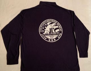Nypd York City Police Shirt Sz Xl Queens Nyc Detective
