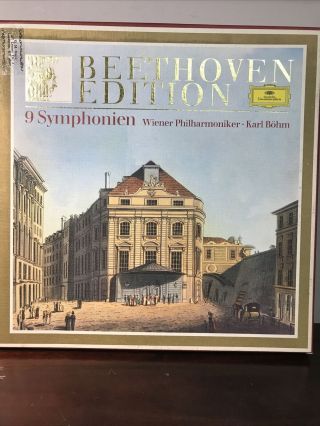Beethoven Edition 9 Symphonien Lp Box Wiener Philharmoniker Karl Bohm 8 Records