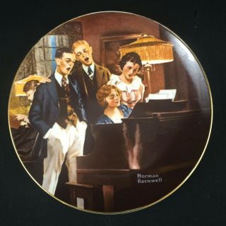 VTG Collector Plate 1984 Norman Rockwell Close Harmony Light Campaign Series 2