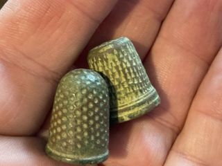 Two Detecting Found Thimbles C 1600 - 1700
