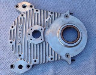Vintage Nicson Finned Aluminum Timing Cover Big Block Chevy 396 427 454 300 - 16