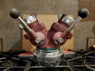 Akron Gated Wye Y 5 " X (2) 2 1/2 " Vintage Fire Hydrant Huge 36lbs 2 Way Valve