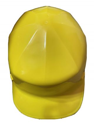 Vintage Yellow Ed Bullard Mk 2 Hard Boiled " Bump Cap " Hard Hat W/ Liner Usa