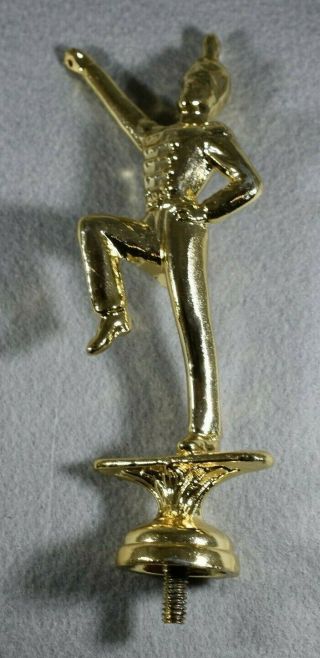 Vintage Gold Metal Majorette Band Trophy Topper - 7.  2 Ounces - 6 Inches