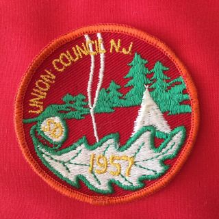 Boy Scout 1957 Union Council Nj Southern District Patch