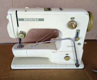 Vintage Bernina Record 530 - 1 Sewing Machine W/knee Paddle Made In Switzerland