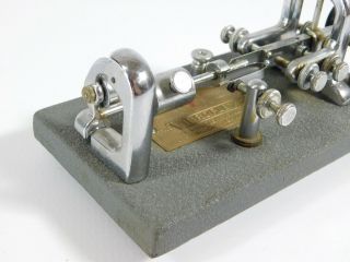 Vibroplex Standard Ham Radio CW Telegraph Key Vintage 1956 SN 193389 2