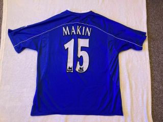 Vintage Ipswich Town Match Worn Football Shirt - Season 2001 - 02 - Chris Makin 15