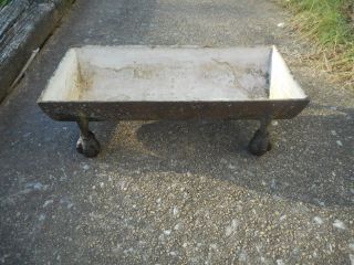 Rare Antique Iron Watering Trough W/ Ball & Claw Feet From Williamsport,  Pa