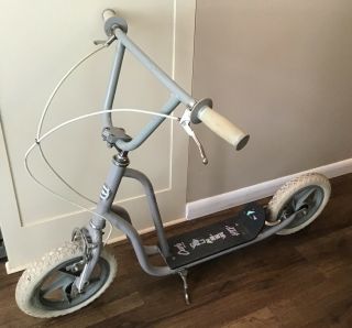 Vintage Grey Team Cycle Curb Cruiser Htx Childs Scooter Bmx
