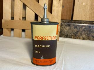 Vintage Rare Avon California Perfume Co Perfection Machine Oil 3 Oz Can